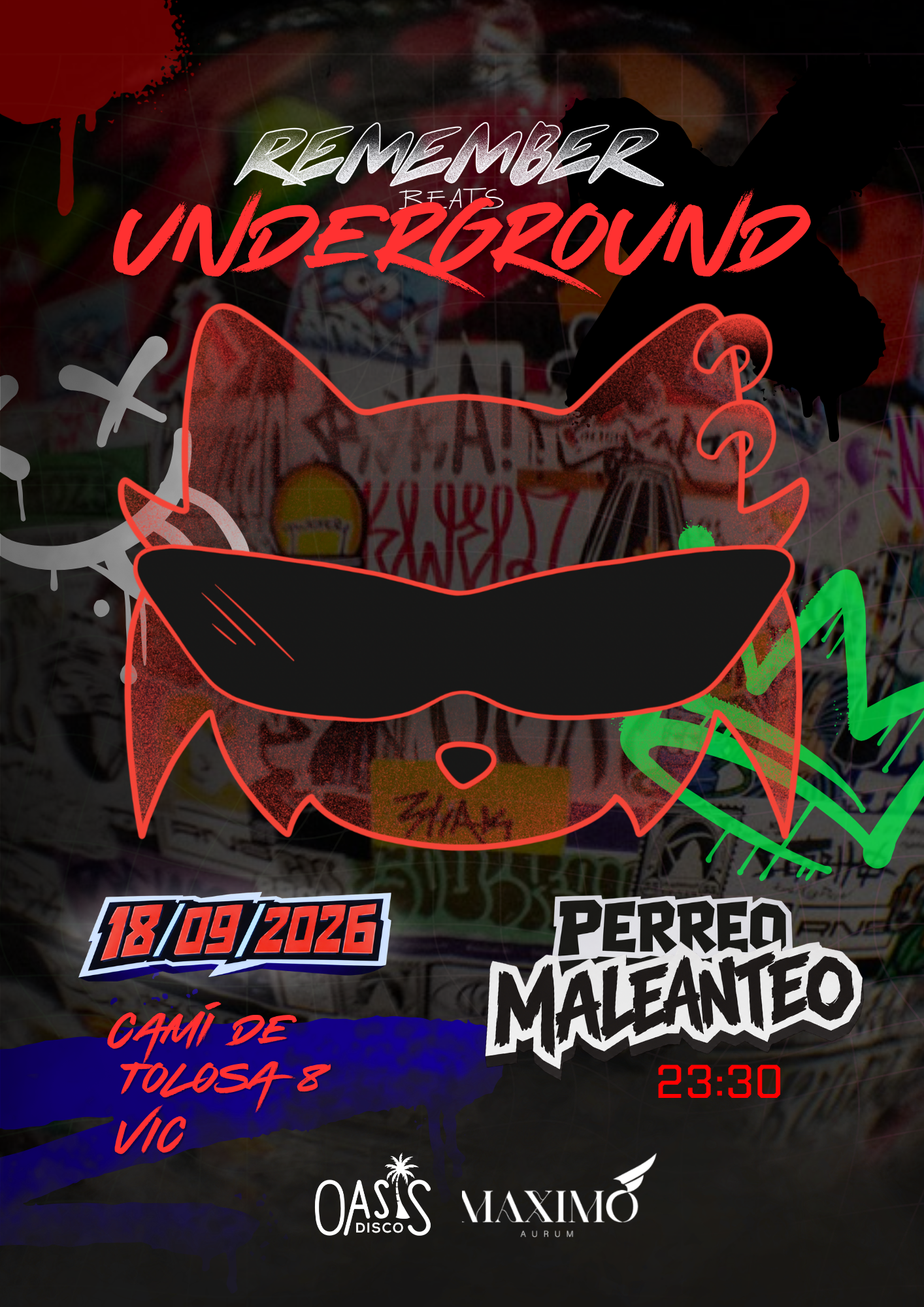 Flyer de Remember Beats Underground, 18 de septiembre de 2026 en Vic